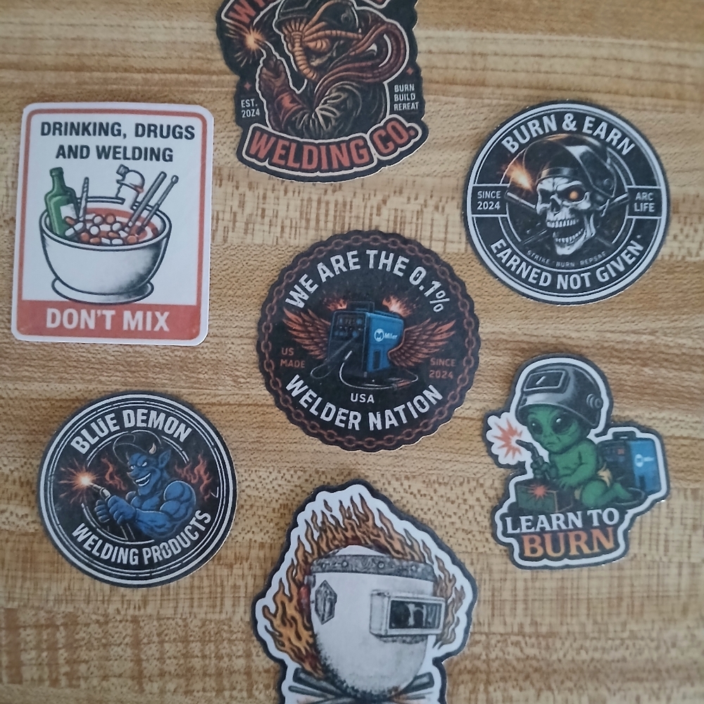 Welding Sticker Pack — Bold Multi-Color Set - Picture 5 of 5